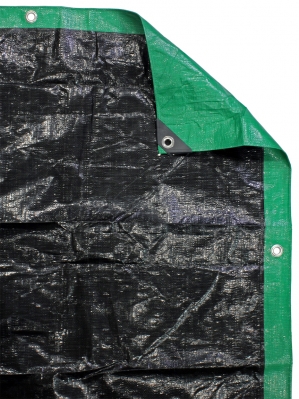 Green/Black Poly Tarps (Multiple Sizes)